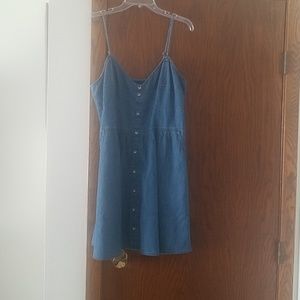 Express denim dress sz L